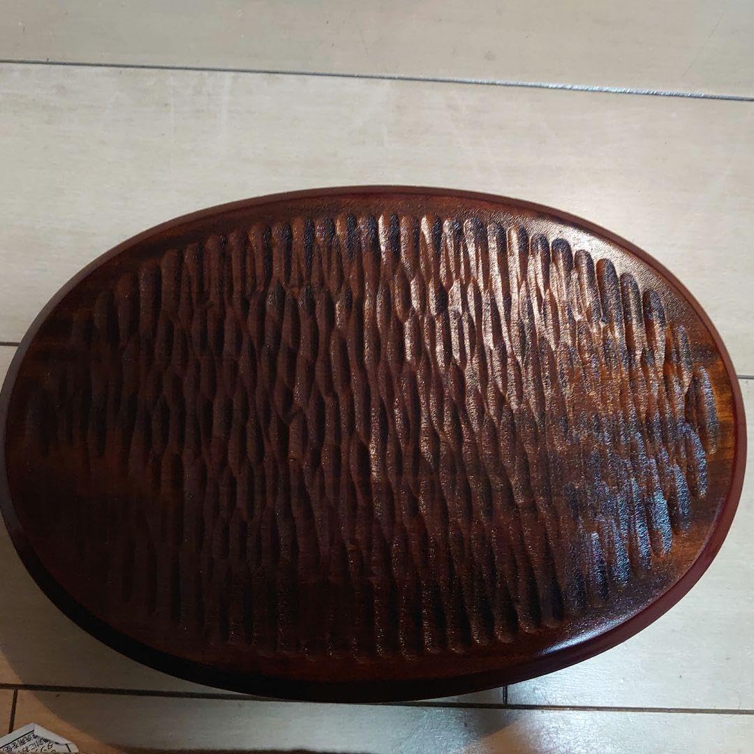 木製重箱　27センチ　二段重線古代朱 木製重箱 27センチ 二段重線古代朱